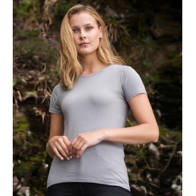 Image of Sustainable Female Fit Ethical T-Shirt Ecologie Cascade Organic Tee
