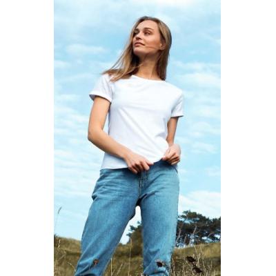 Image of Neutral Ladies Roll Up Sleeve T-Shirt