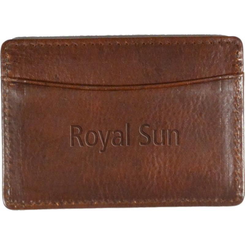 Image of Ashbourne Full Hide Leather Credit Card Holder