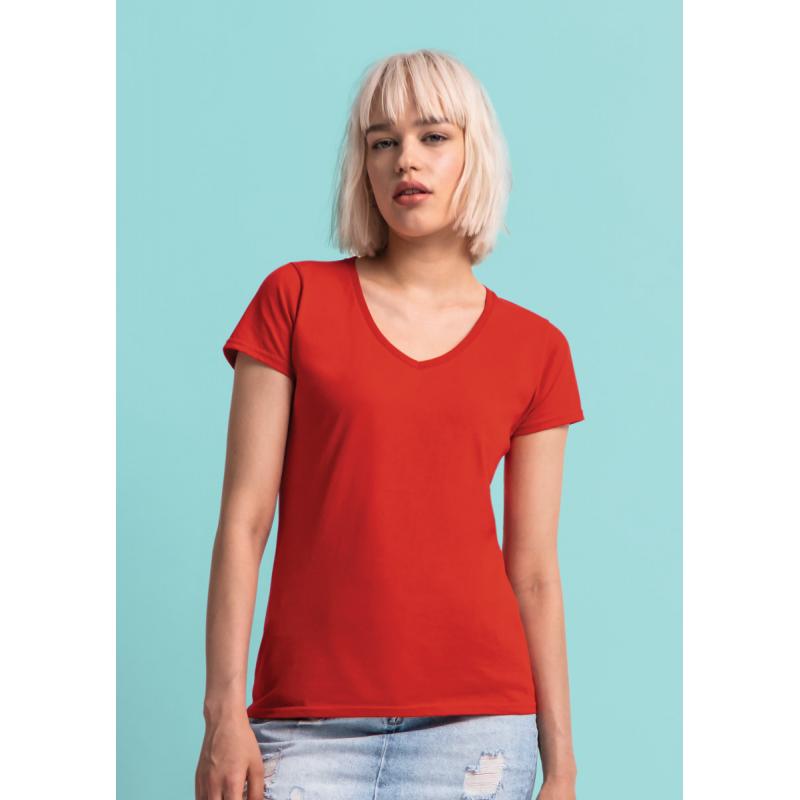 Image of Ladies Polycotton Crew Neck T Shirt