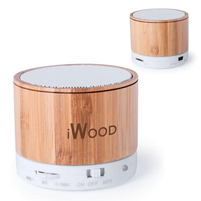 Image of Katlun Branded Portable Bluetooth Speaker with Bamboo Casing