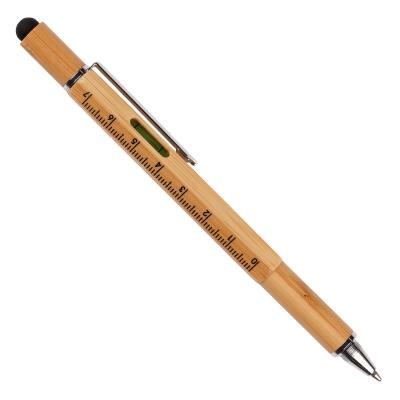 Image of Systemo Bamboo 6 in 1 Multi Function Ball Pen